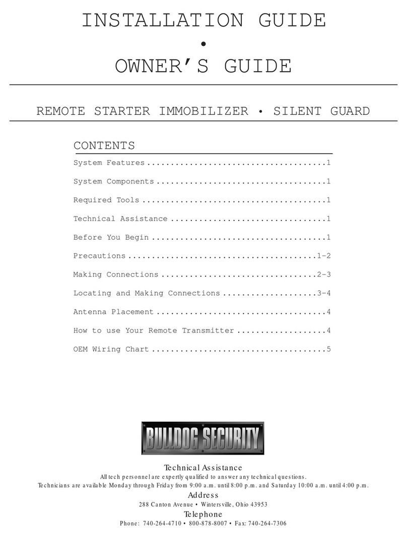 Bulldog Security IMMOBILIZER User manual