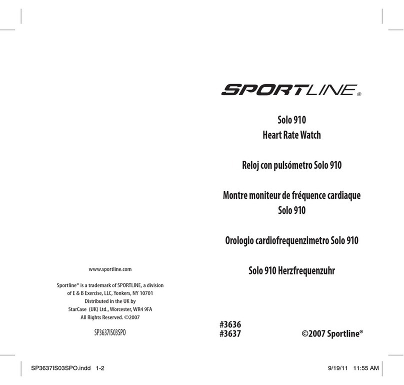 Sportline Solo 910 user manual