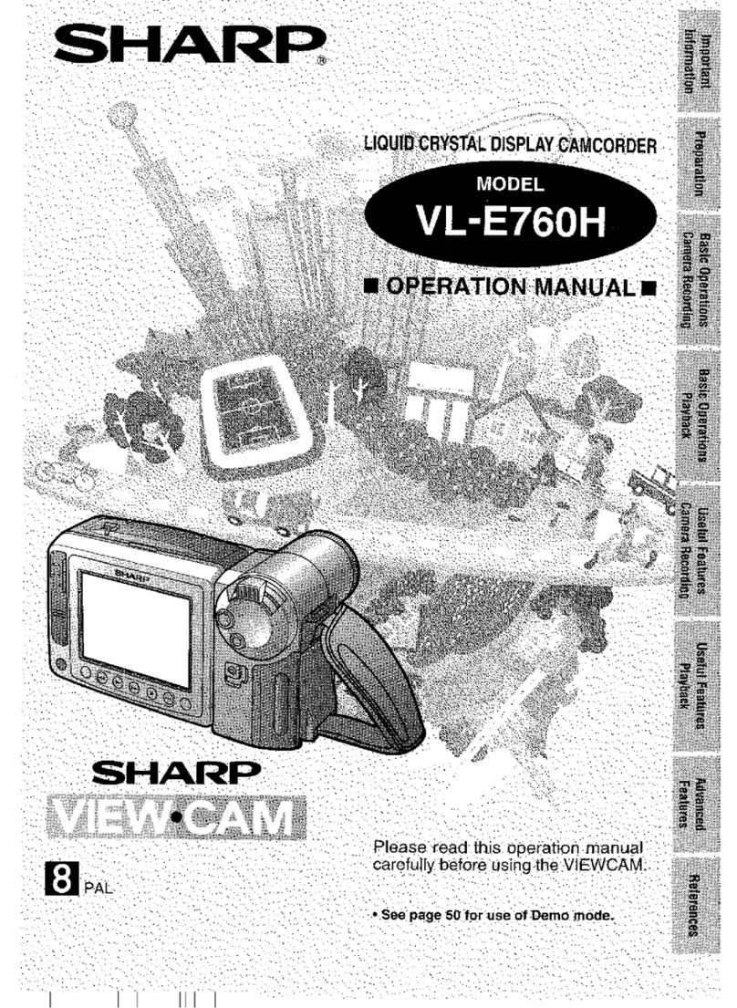 Sharp VL-E760H User manual