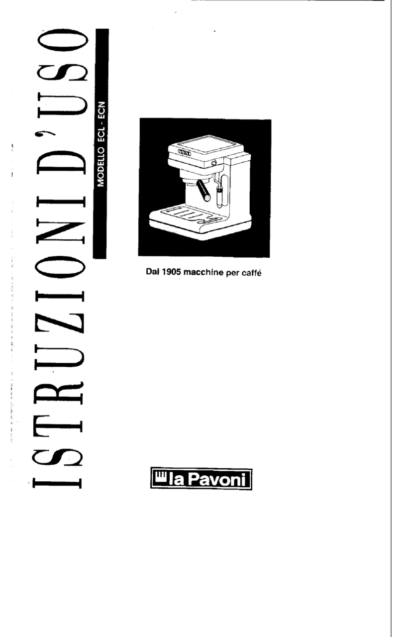 La Pavoni ECL User manual