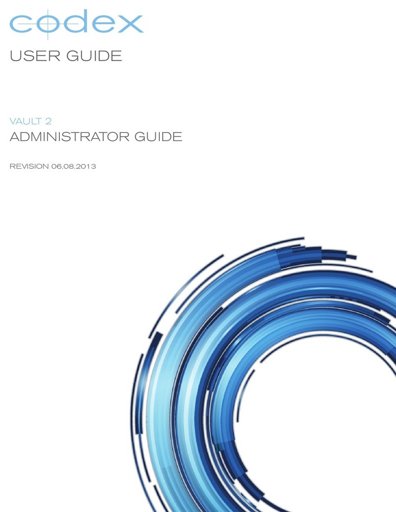 Codex VAULT 2 Use and care manual Codex VAULT 2 Use and care manual