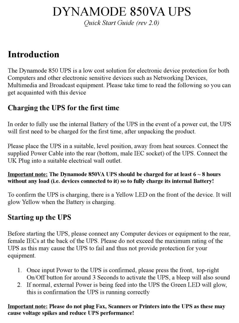Dynamode 850VA User manual