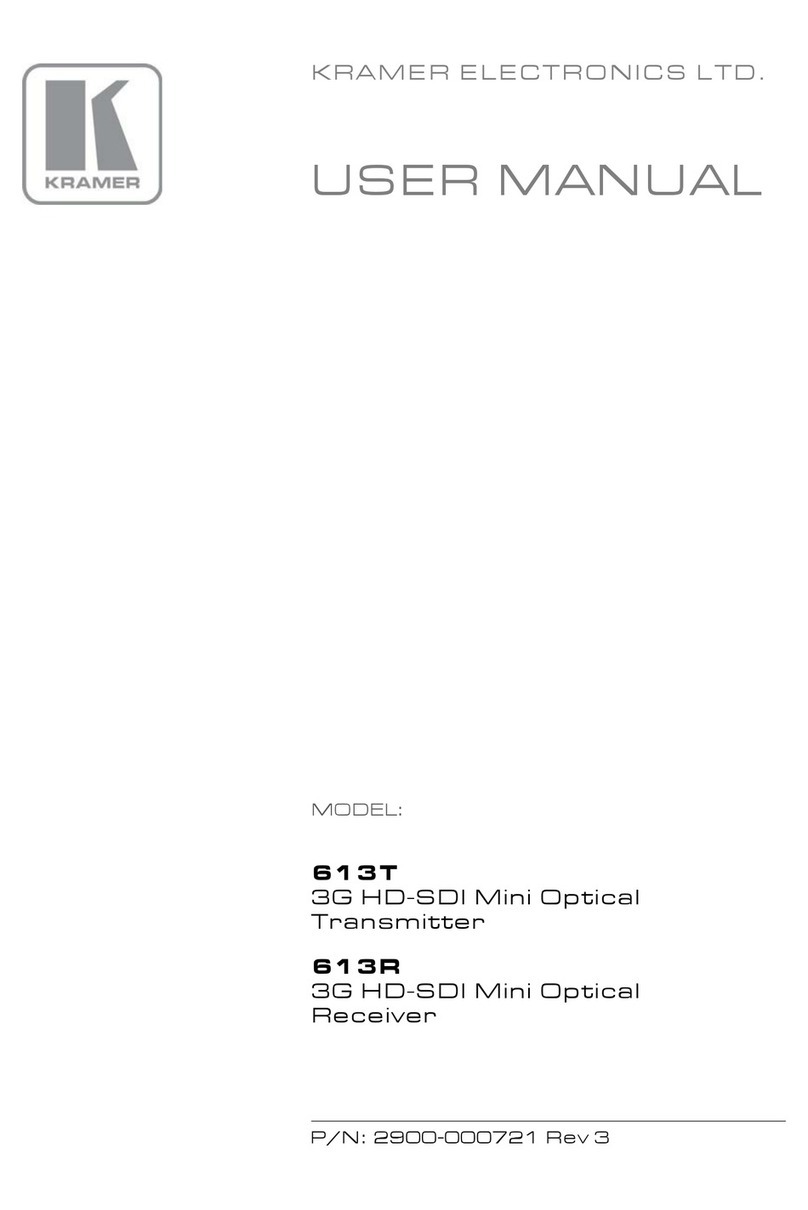 Kramer 613T User manual