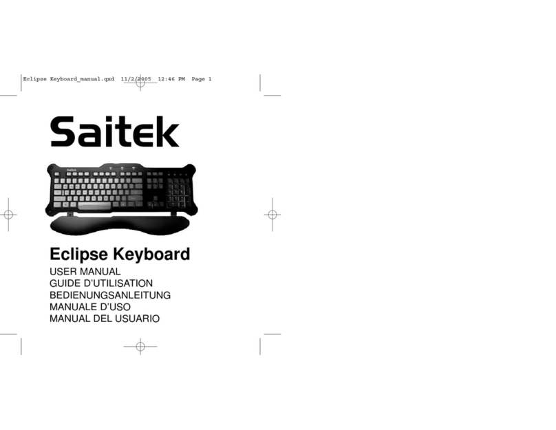 Saitek Eclipse User manual
