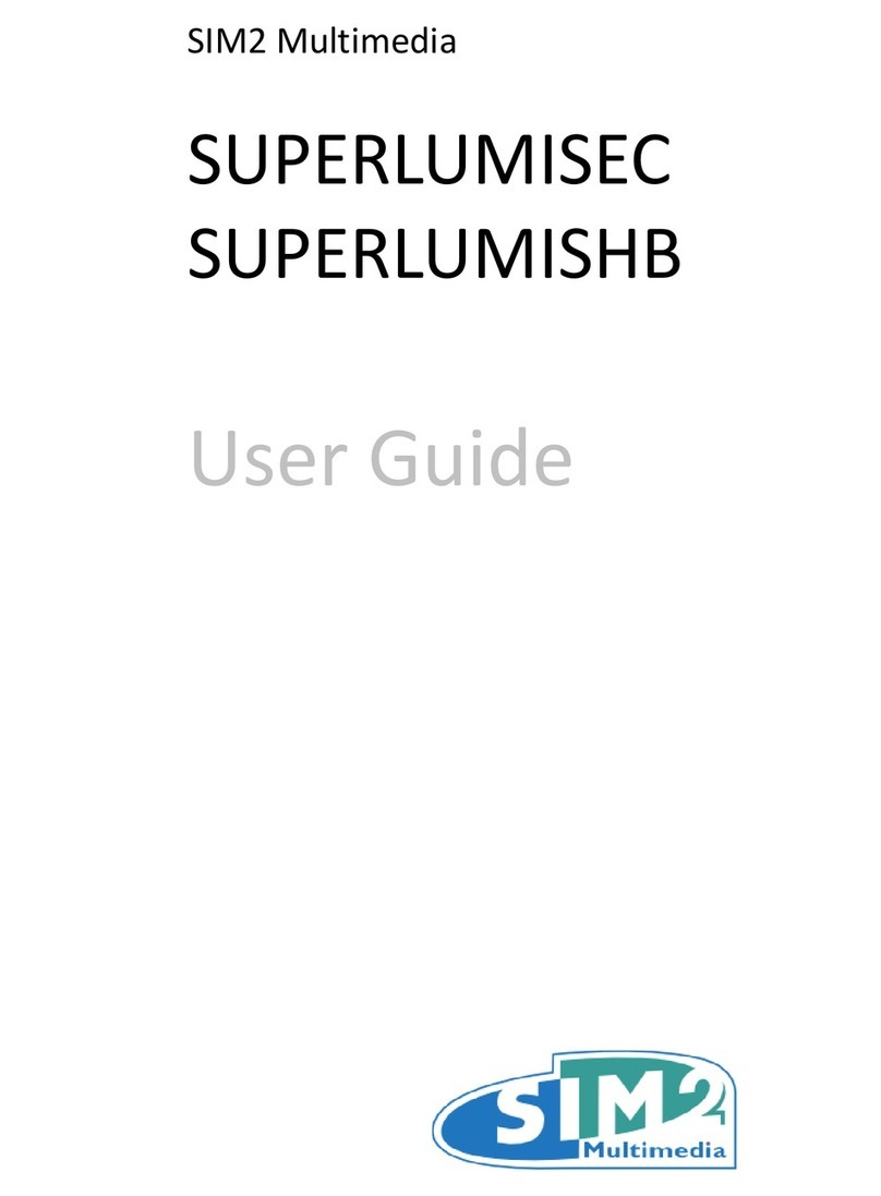 Sim2 SUPERLUMISEC User manual