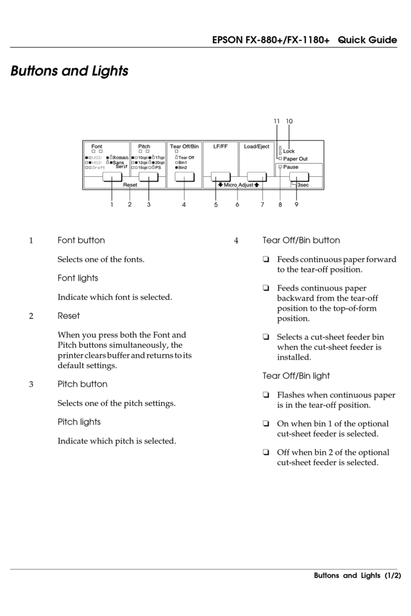 Epson FX-880+ User manual