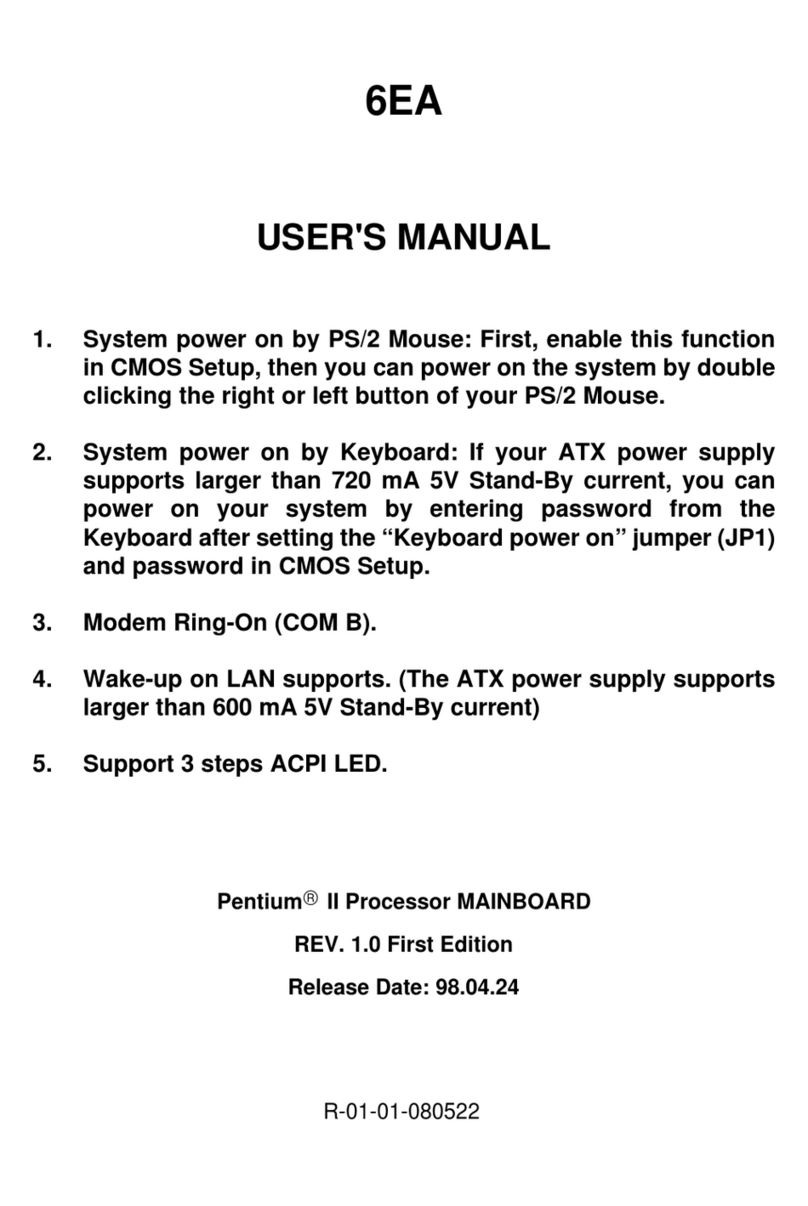 Pentium 6EA User manual