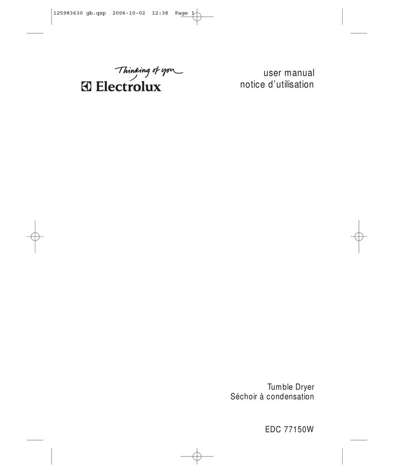 Electrolux EDC 77150W User manual