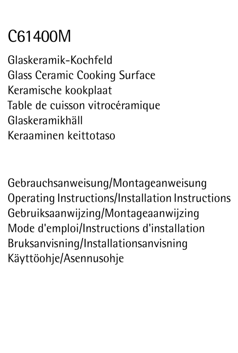 AEG C61400M Specification sheet