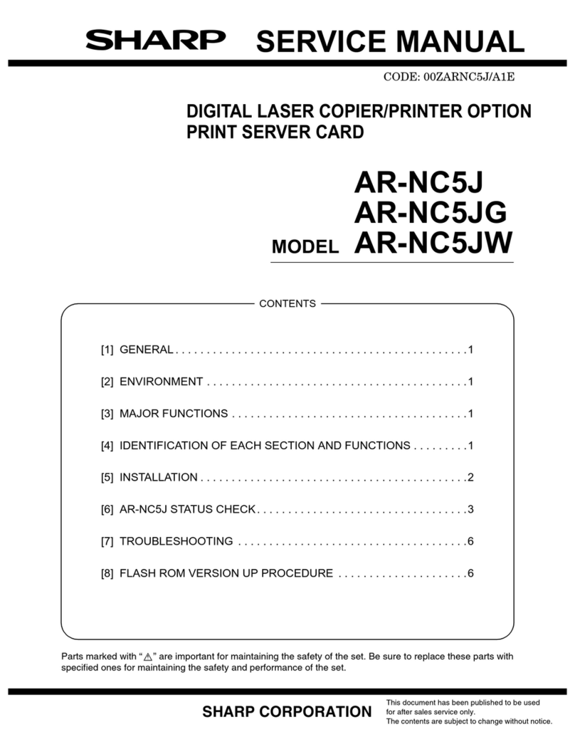 Sharp ARNC5J User manual