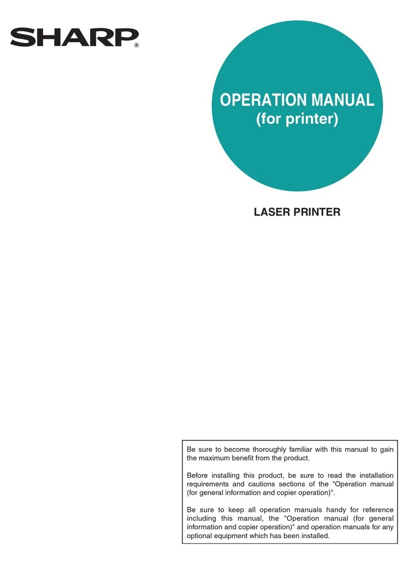 Sharp Laser Printer User manual