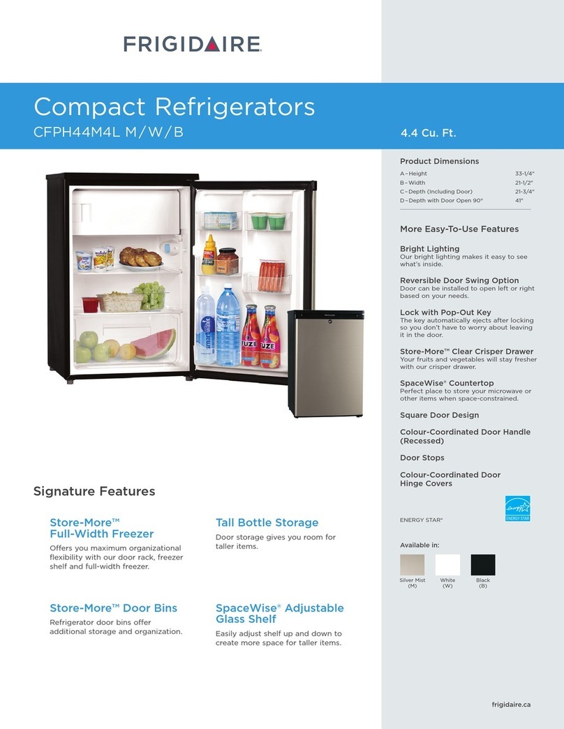 Frigidaire CFPH44M4L Configuration guide