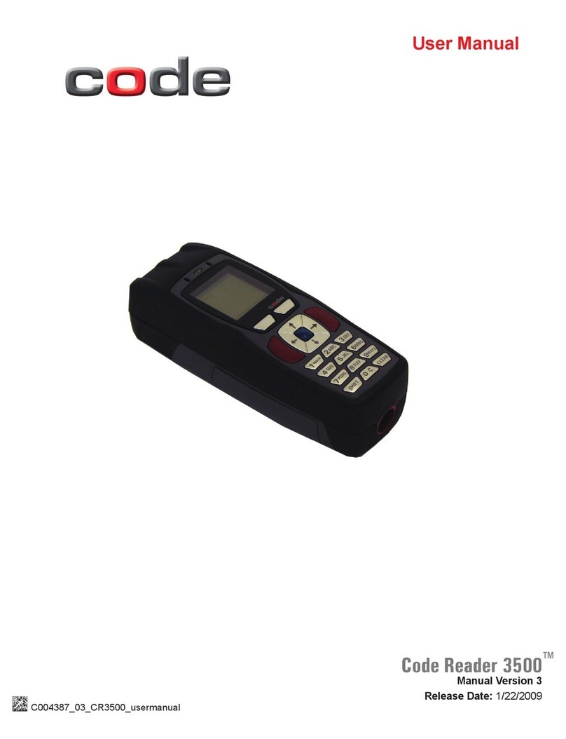 Code Code Reader CR3500 User manual