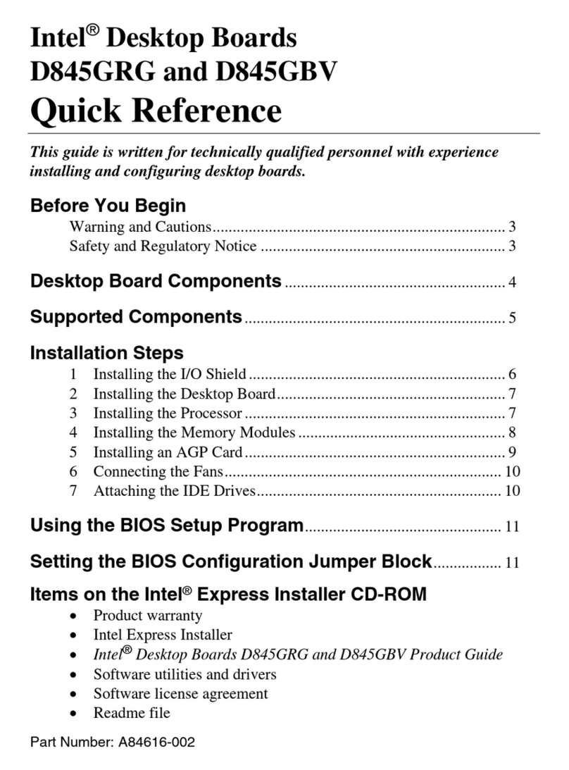 Intel D845GRG User manual
