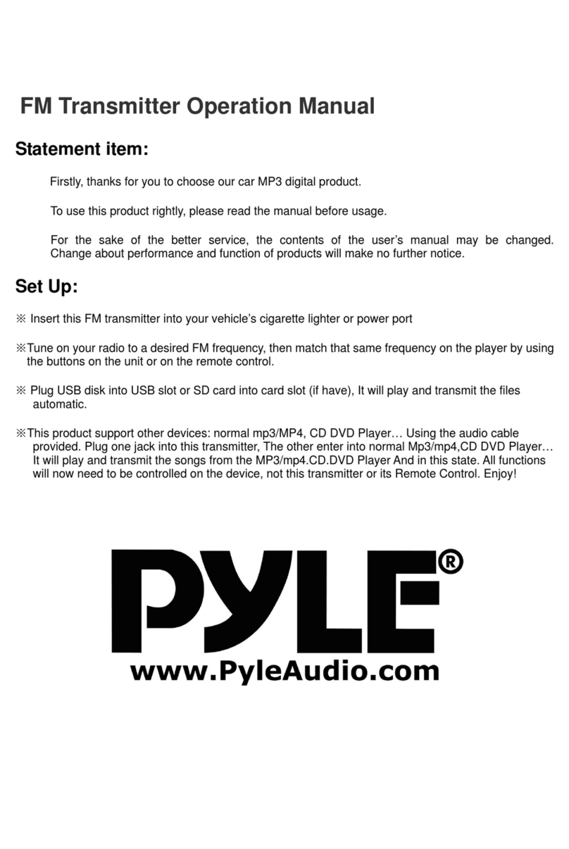 Pyle PLFMP3 User manual