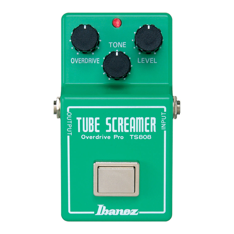 Ibanez TS-808 Tube Screamer Overdrive Pro owner's manual