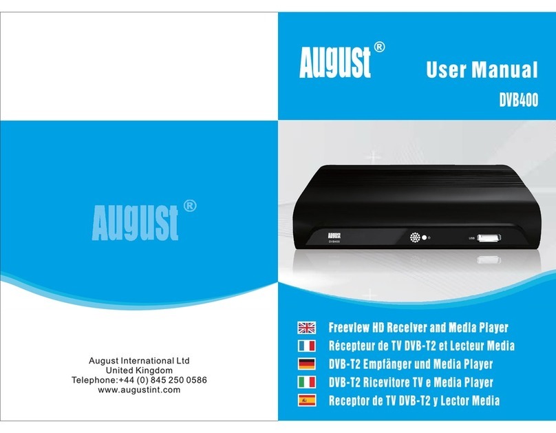 August DVB400 User manual
