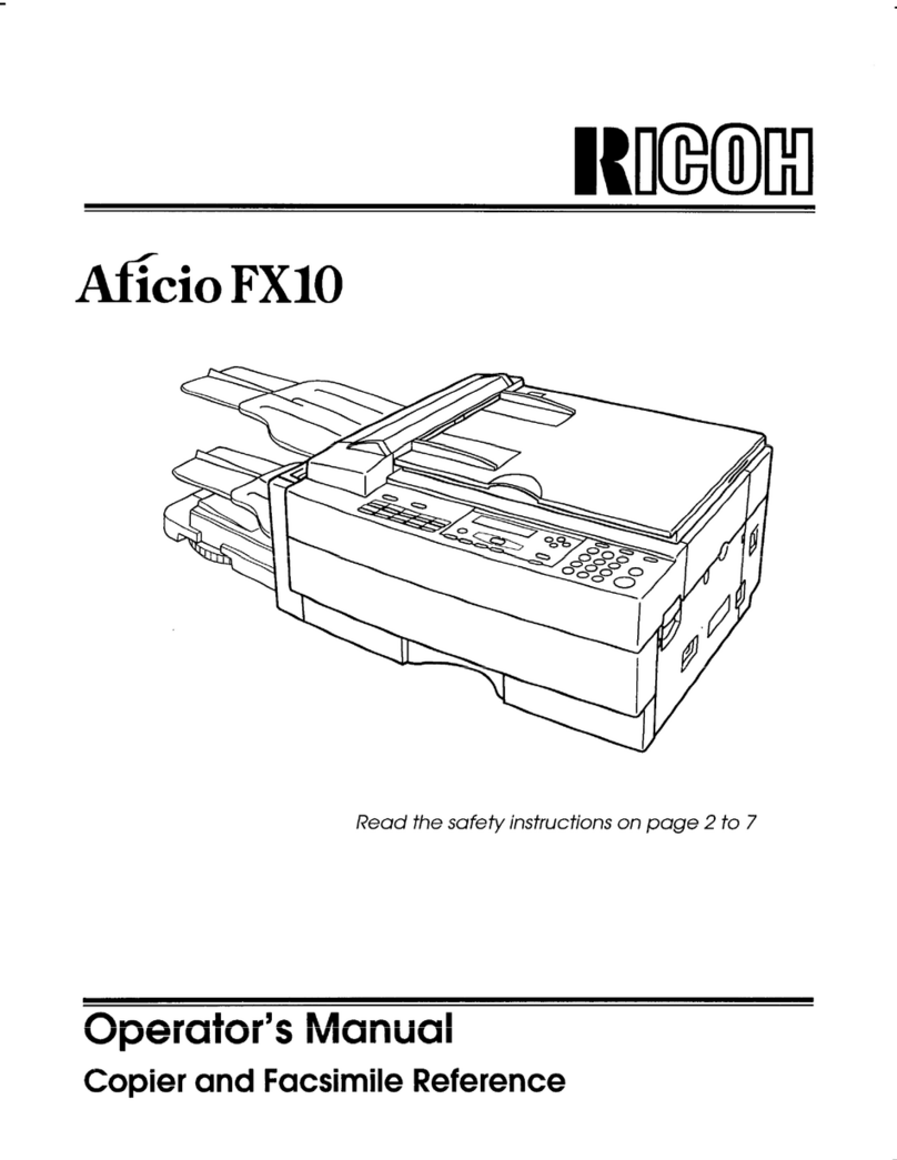 Ricoh Aficio FX10 User manual