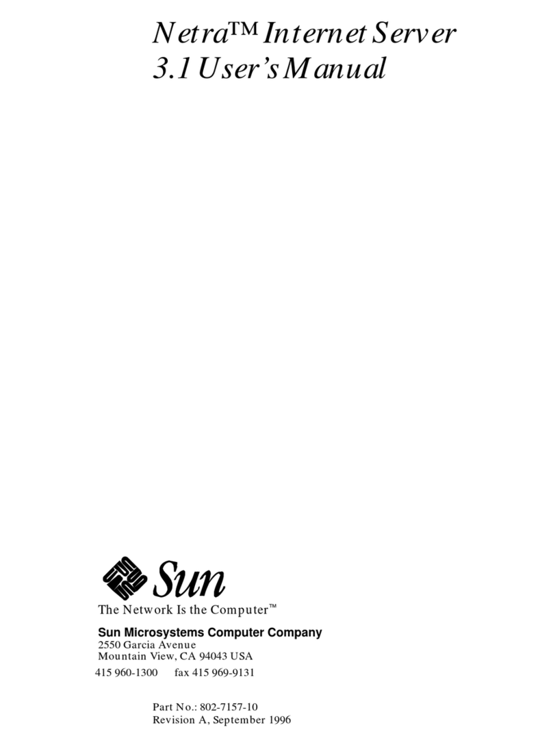 Sun Microsystems Netra User manual