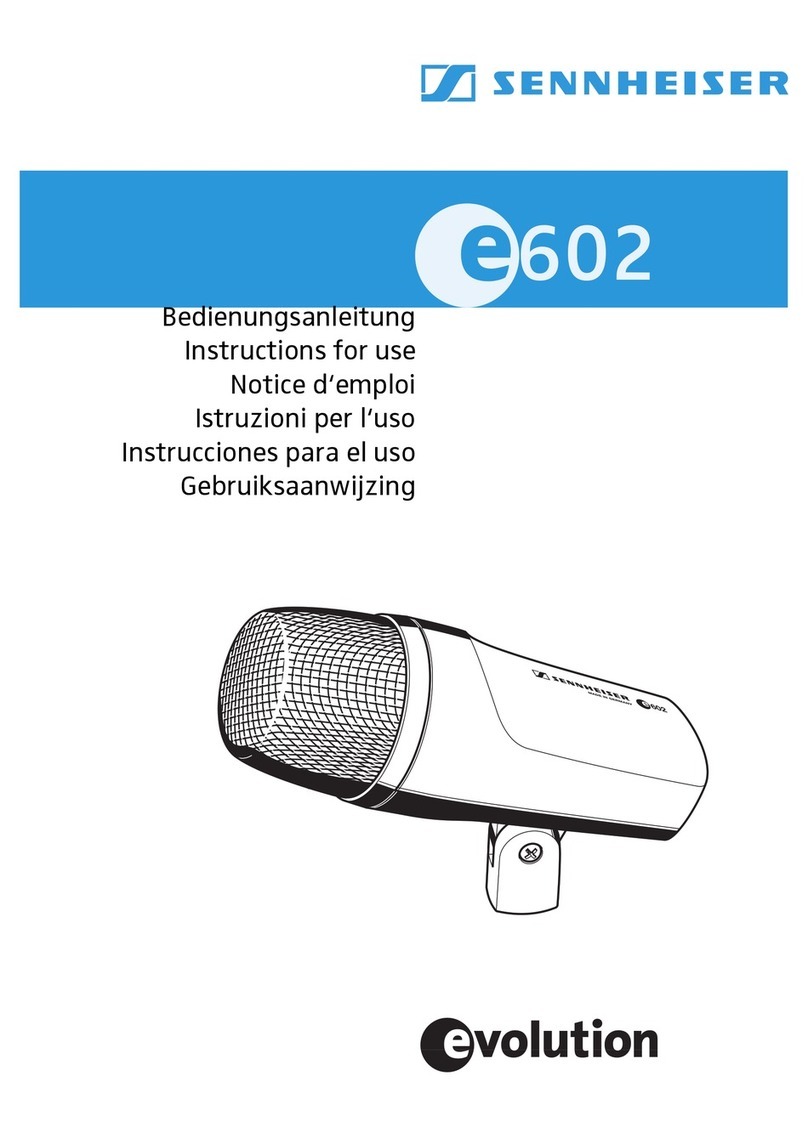 Sennheiser E 602 User manual
