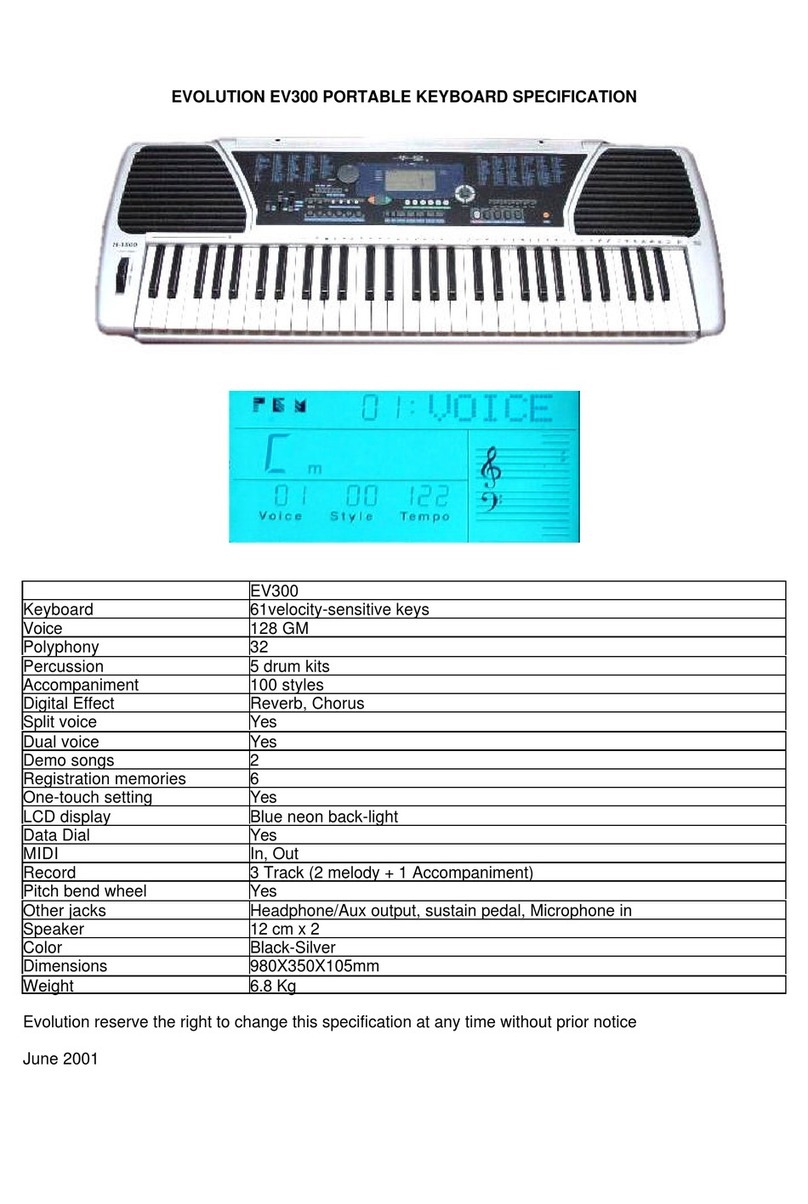 Evolution EV300 User manual
