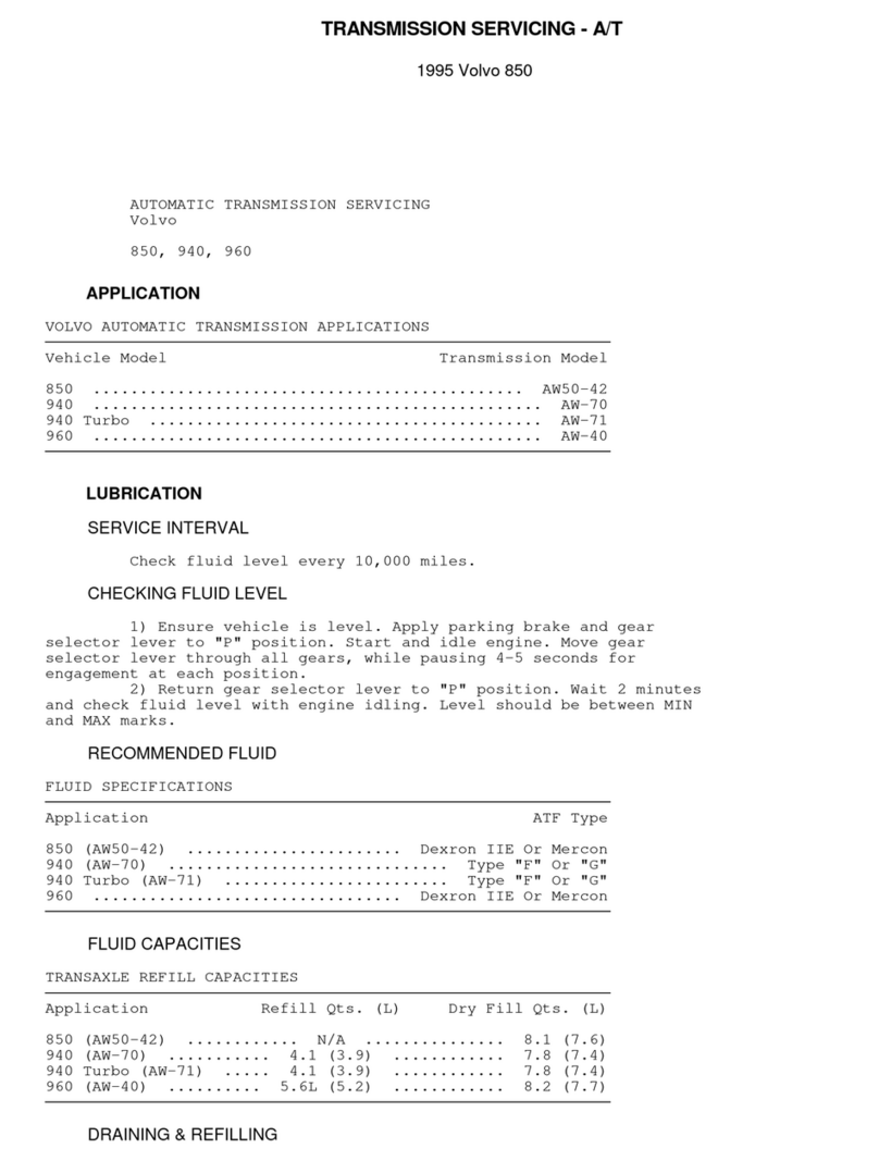 Volvo 850 User guide