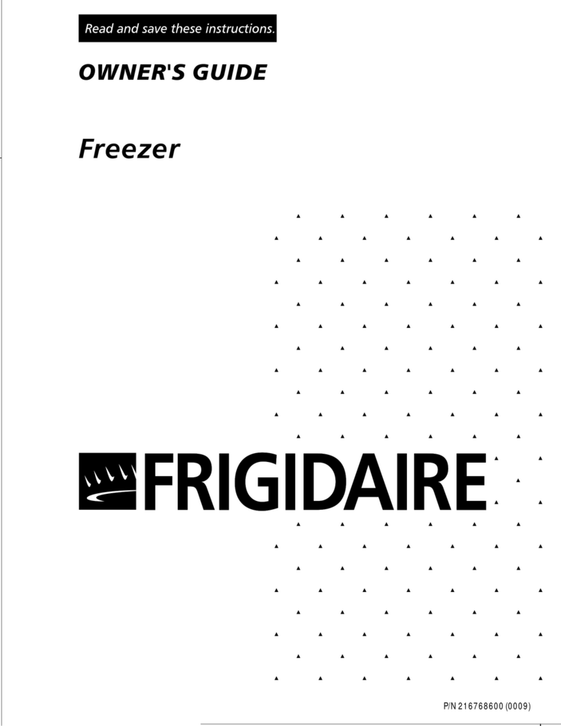 Frigidaire Freezer User manual