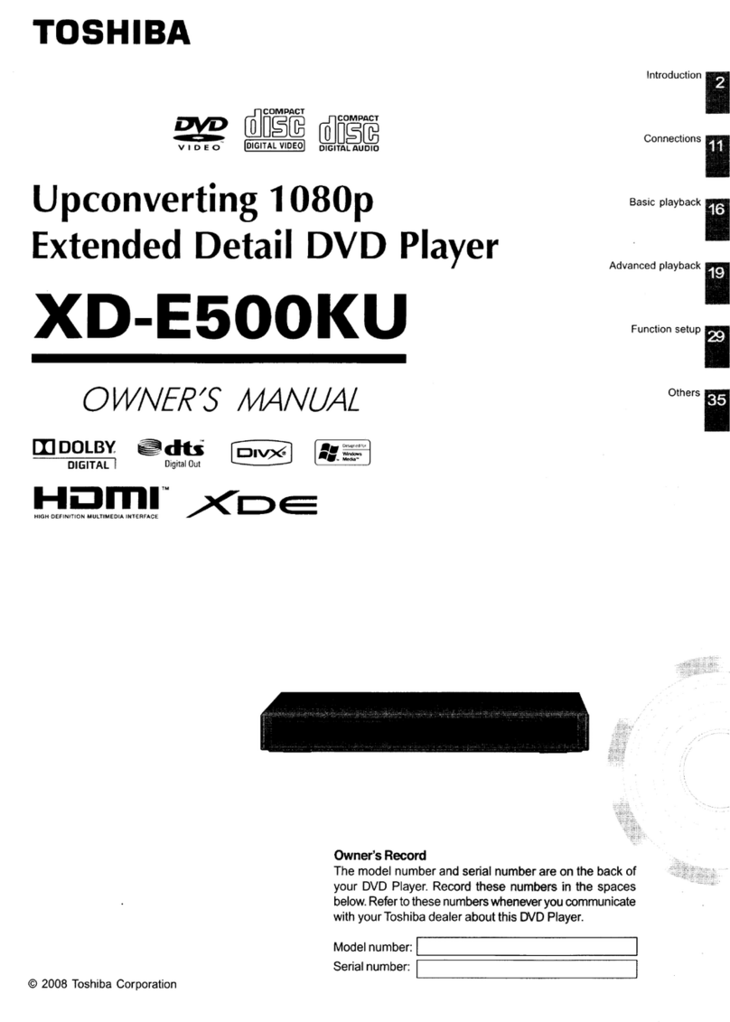 Toshiba XD-E500KU User manual