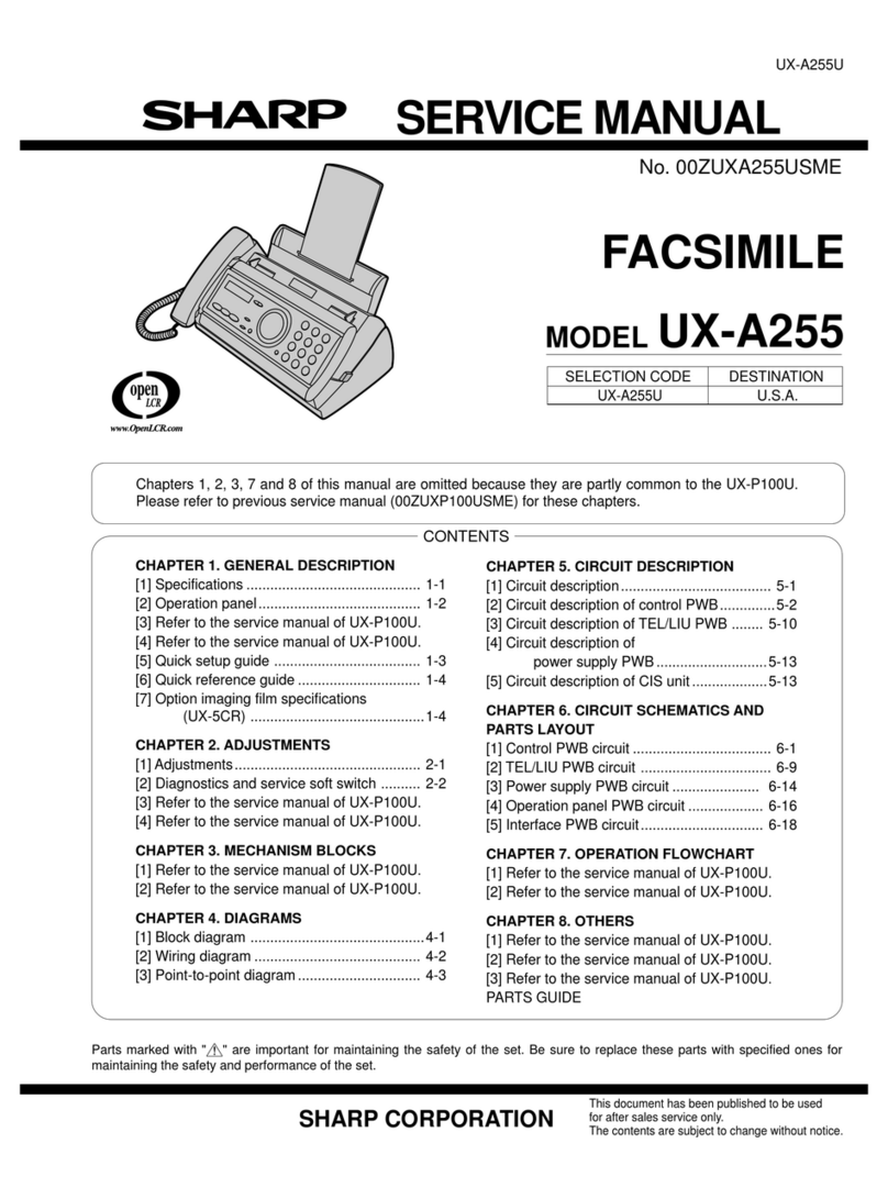 Sharp UX-A255U User manual