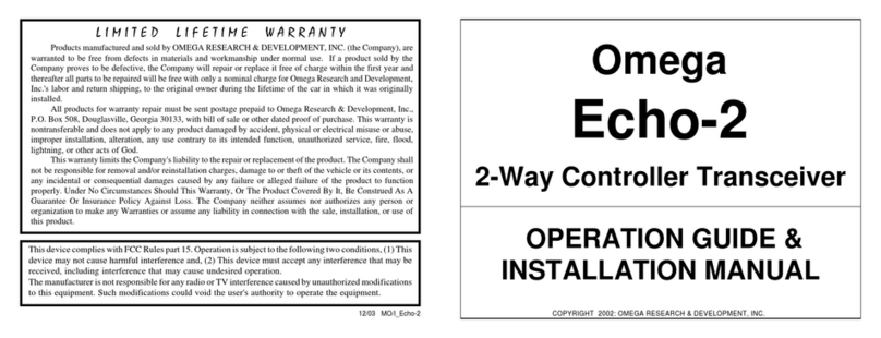 Omega Echo-2 User manual Omega Echo-2 User manual