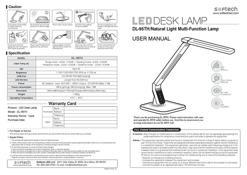 Softech DL-95TH User manual