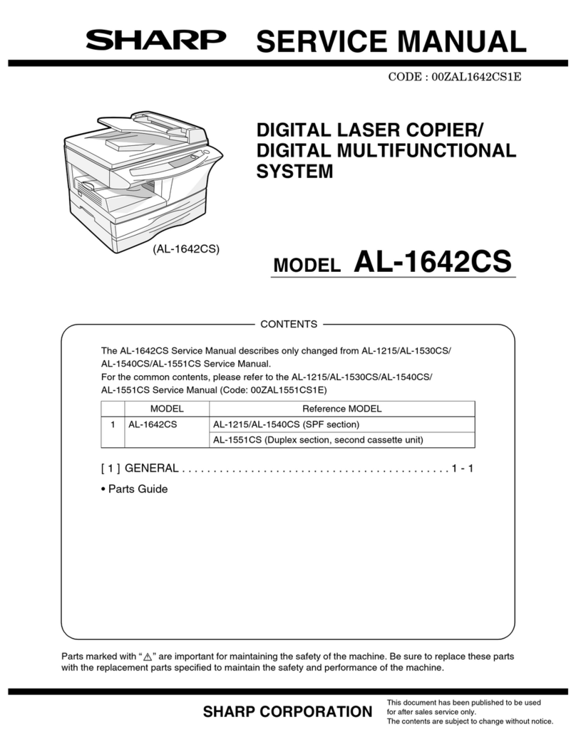 Sharp AL-1642CS User manual