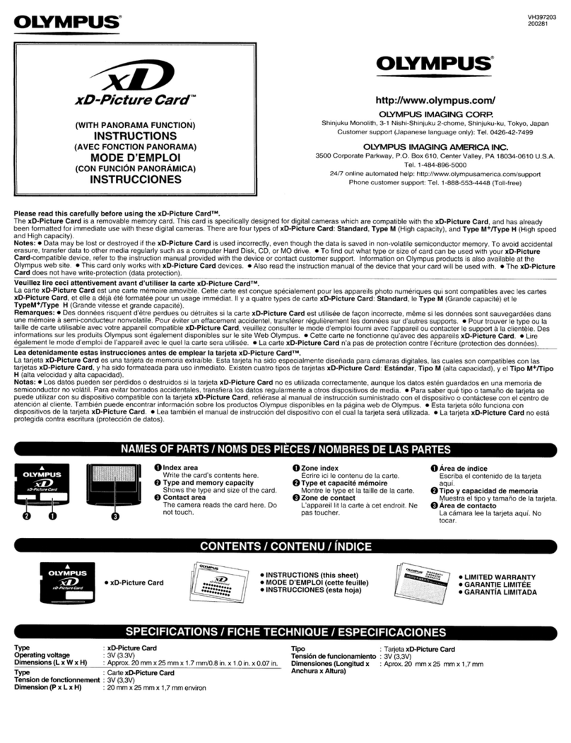 Olympus 6MP User manual