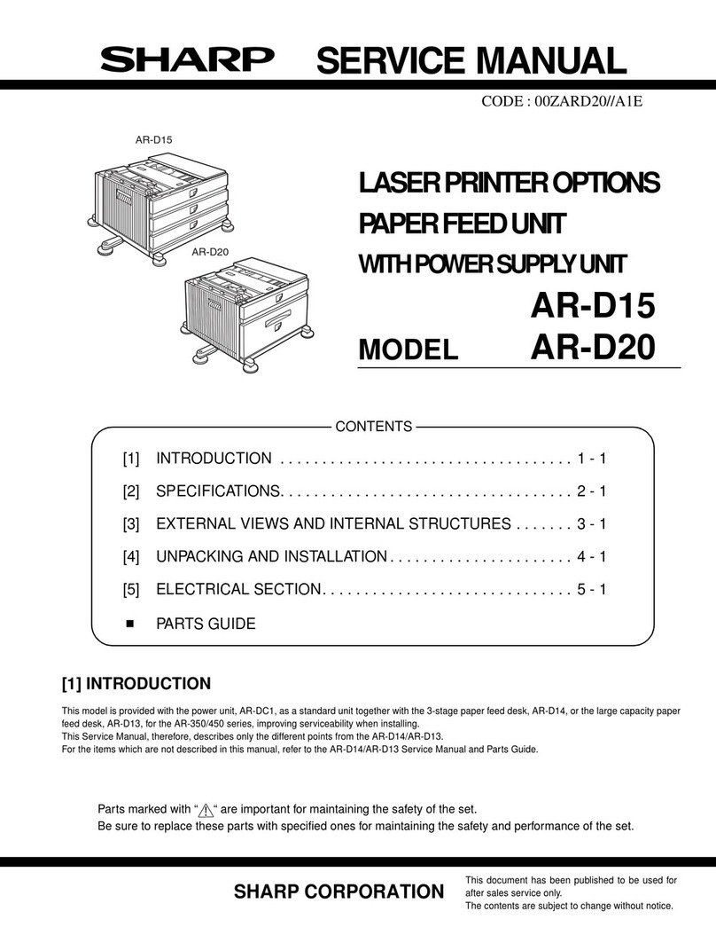 Sharp AR-D15 User manual