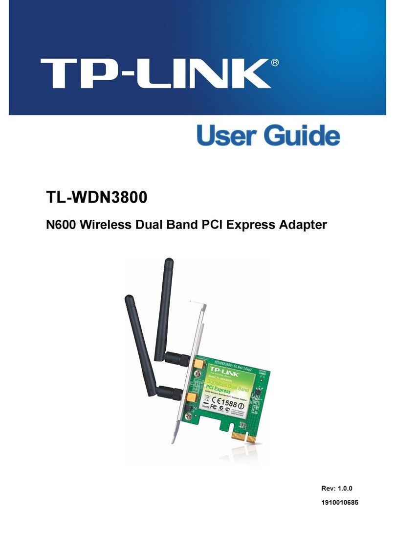 TP-Link TL-WDN3800 User manual