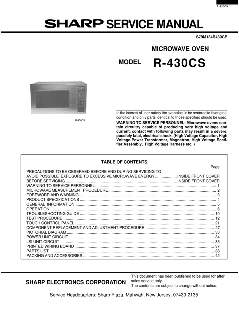 Sharp R-430CS User manual