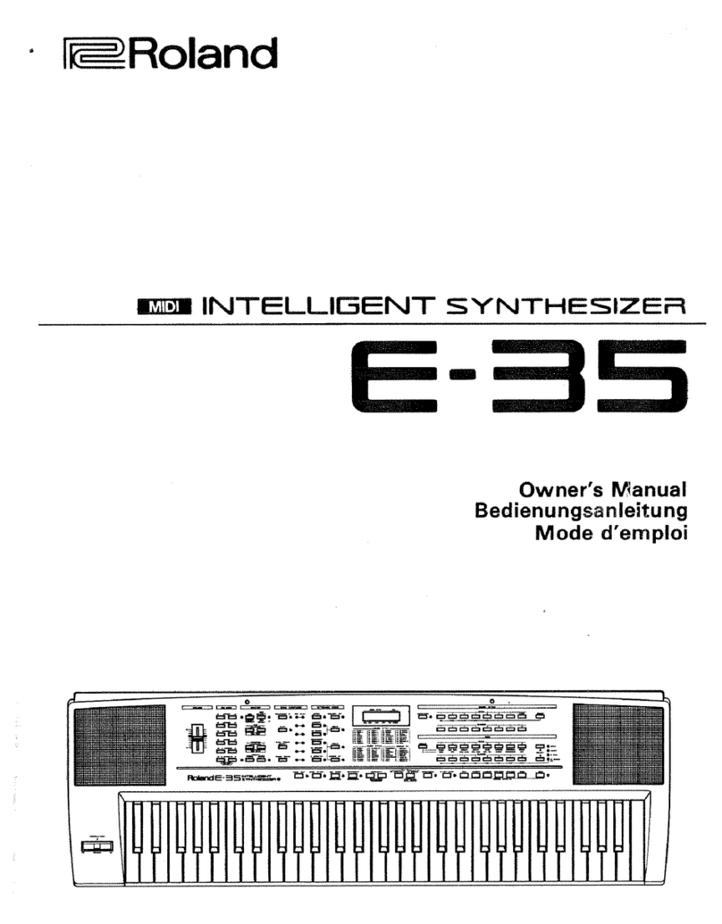 Roland E-35 User manual