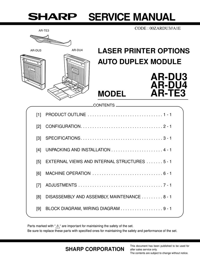 Sharp AR-DU3 User manual