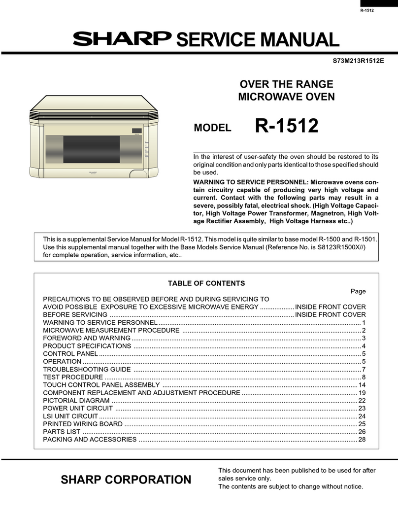 Sharp Carousel R-1512 User manual
