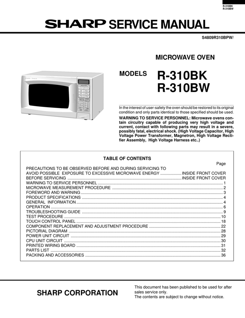 Sharp R-310BK User manual