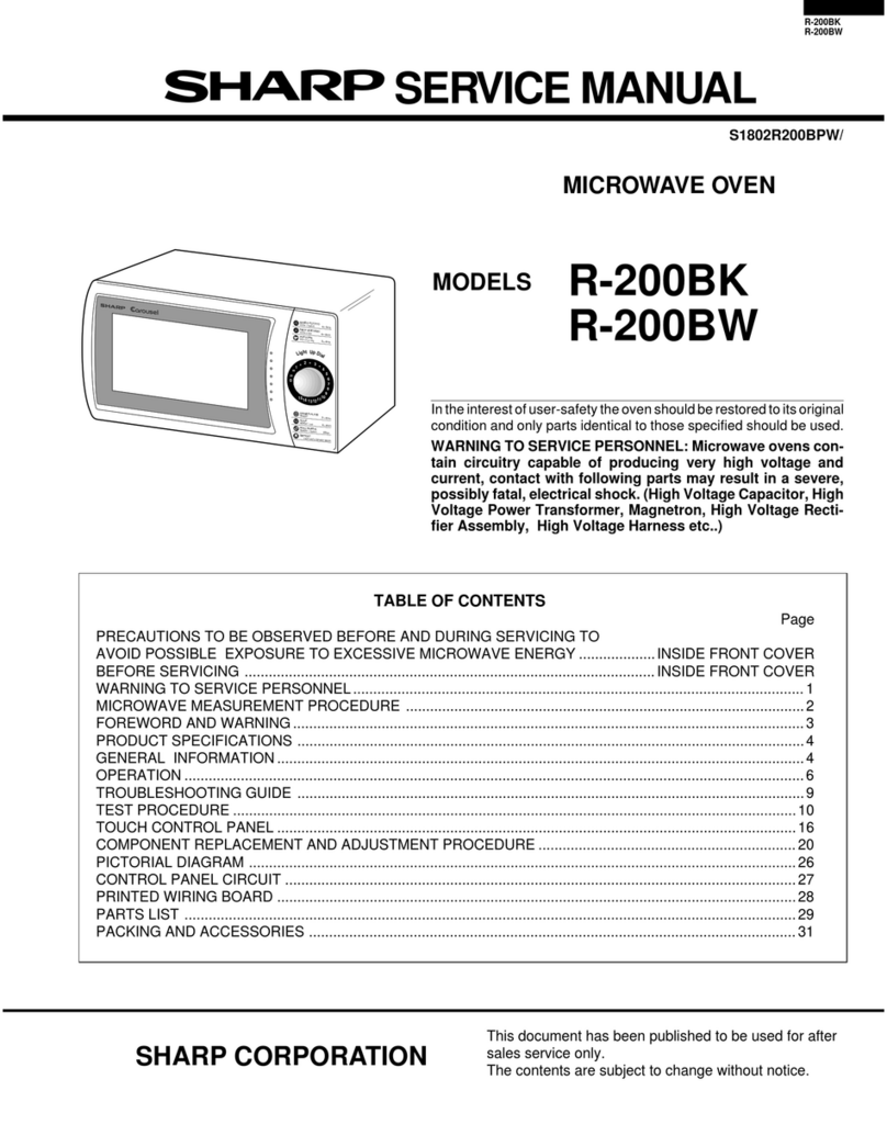 Sharp R-200BK User manual