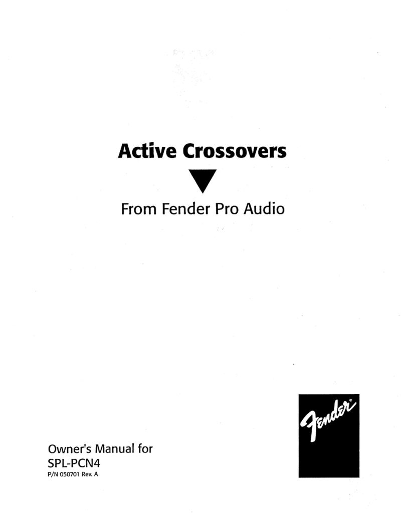 Fender SPL-PCN4 User manual