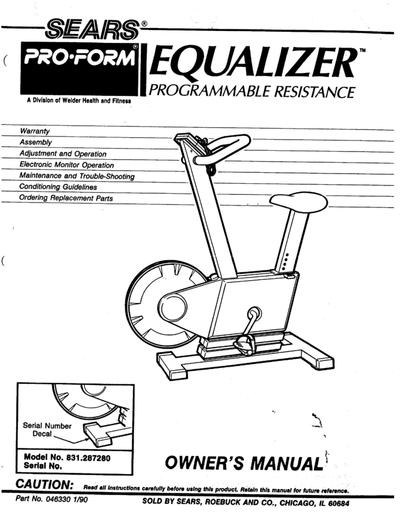 Pro-Form Equalizer User manual