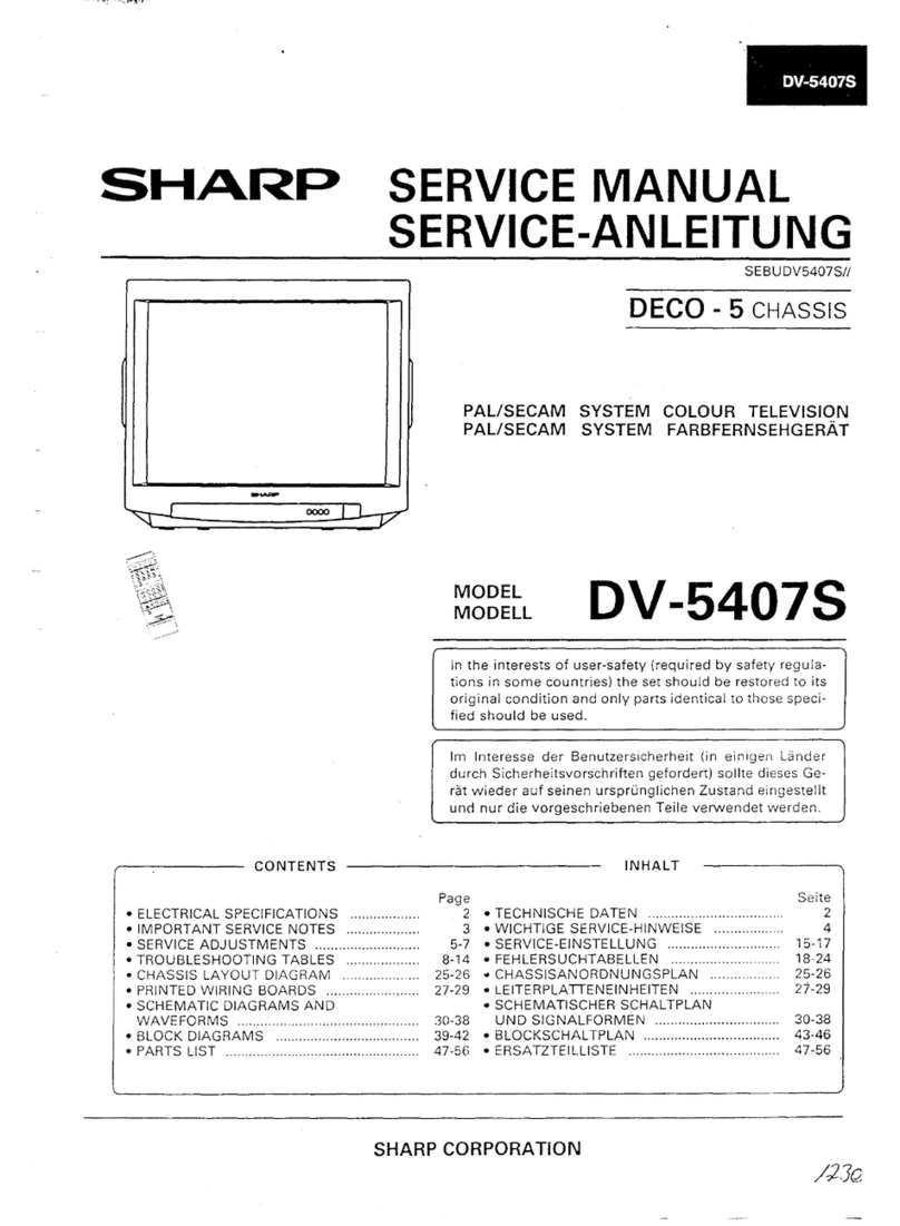 Sharp DV-5407S User manual