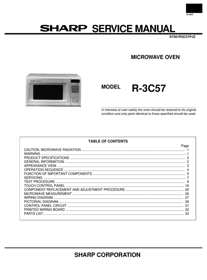 Sharp R-3C57 User manual