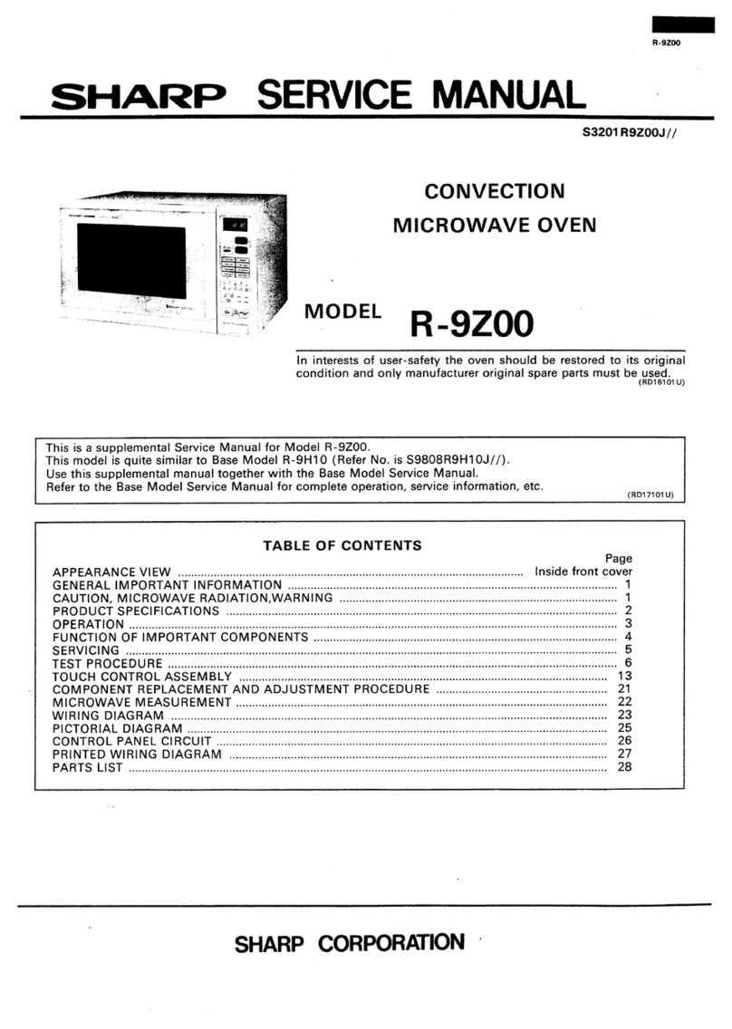Sharp R-9200 User manual