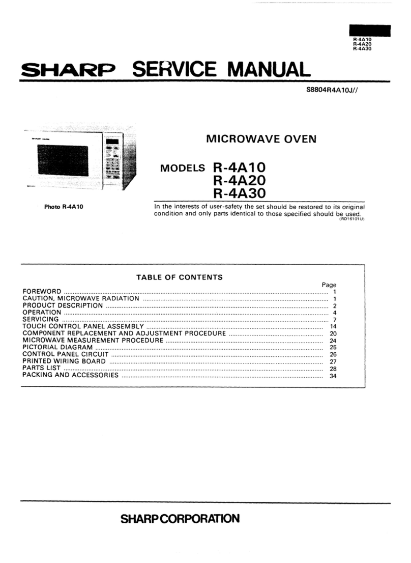 Sharp R-4A10 User manual