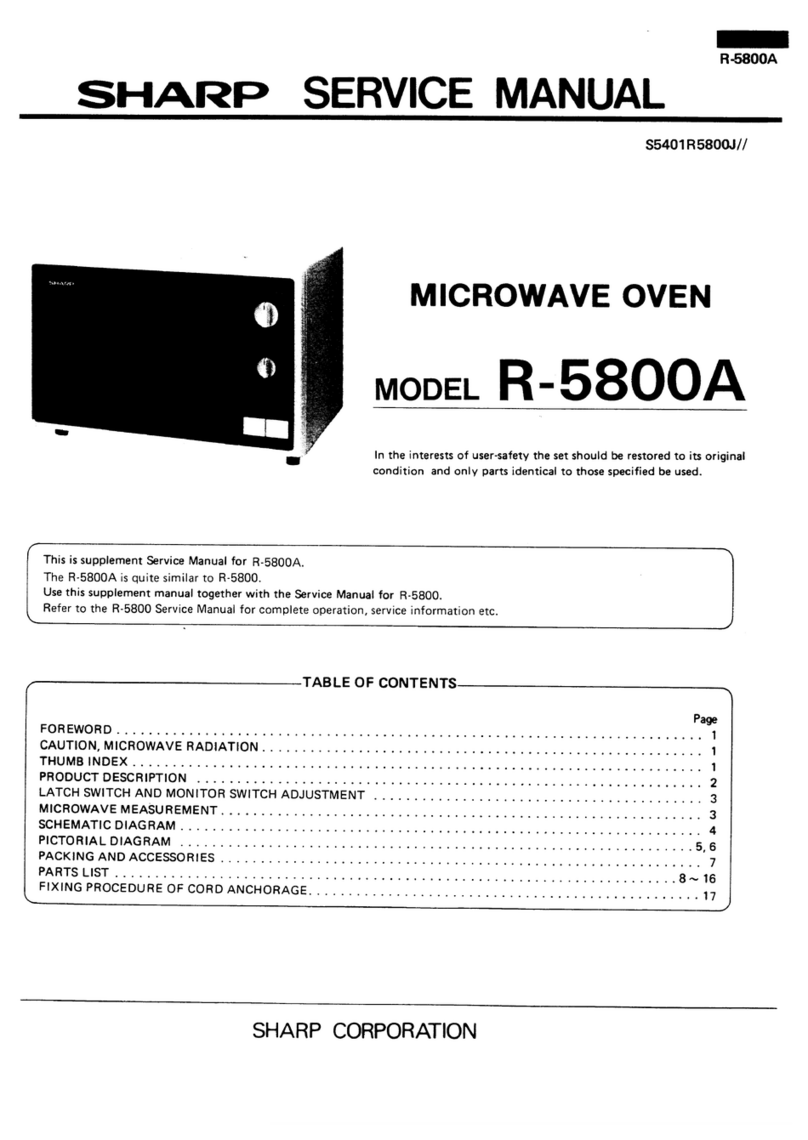 Sharp R-5800A User manual