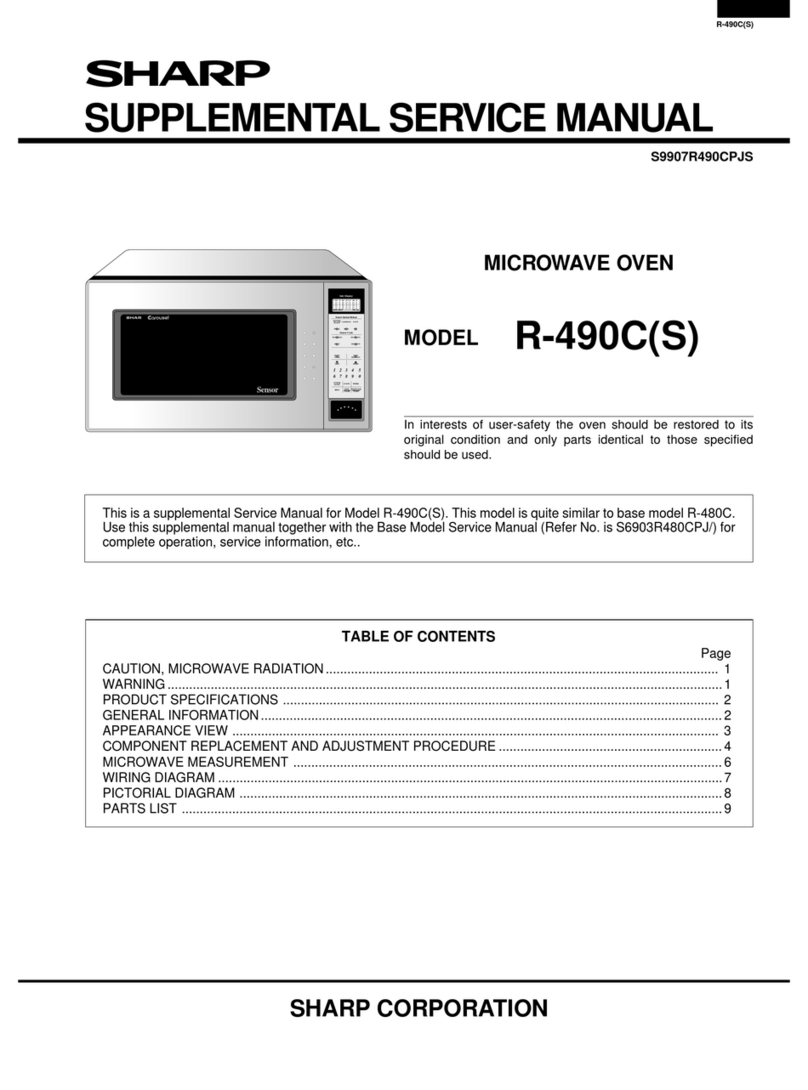 Sharp R-490C User manual