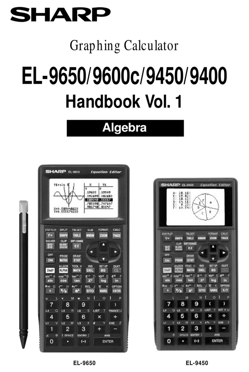 Sharp EL-9650 User manual